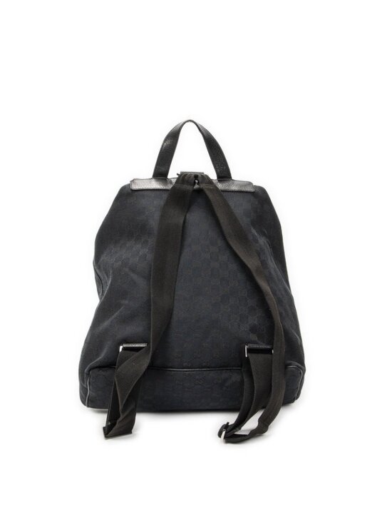 Gucci Drawstring Backpack Black GG Canvas main image 5